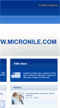 Mobile Screenshot of micronile.com
